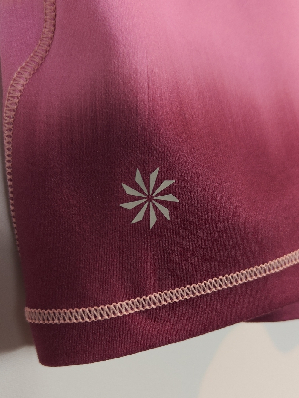 ATHLETA Shanti Printed Crop Tank in Sea Spray Vintage Plum Size XS - Picture 10 of 16